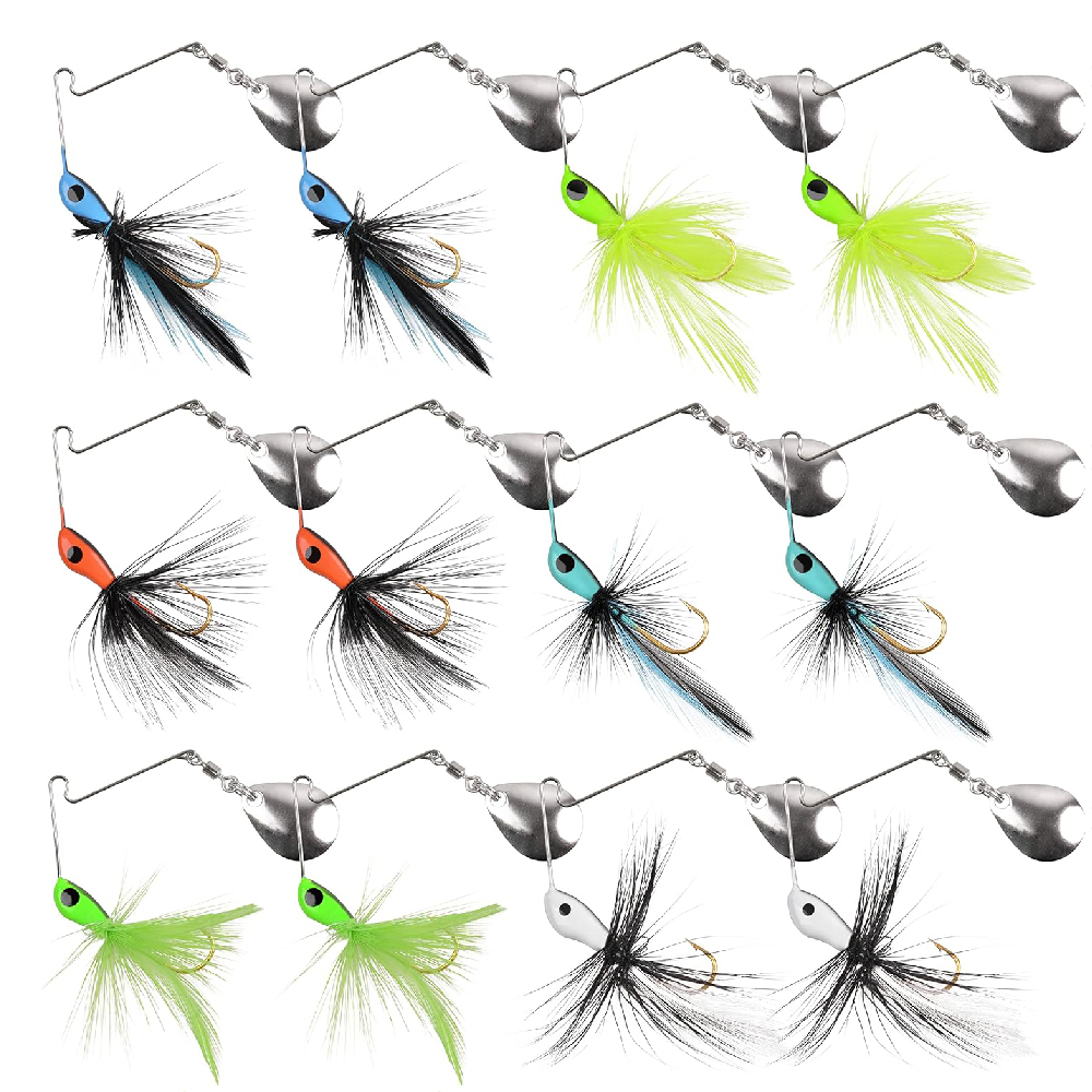 Fishing Lure Spinnerbait - 6 Stuks/12 Stuks Spinner Aas Bass
