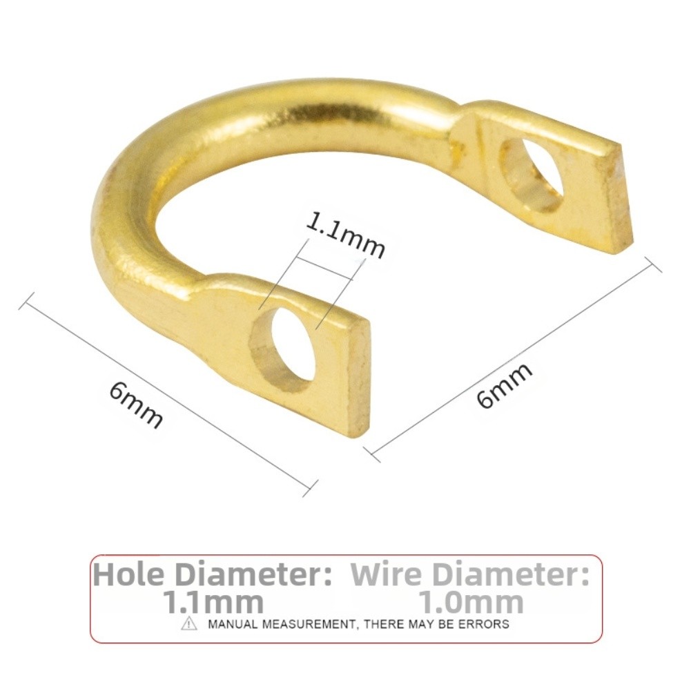 Fishing Lure Accessories - Visconnectoren U-vormige kunstringen DIY visgerei Goud