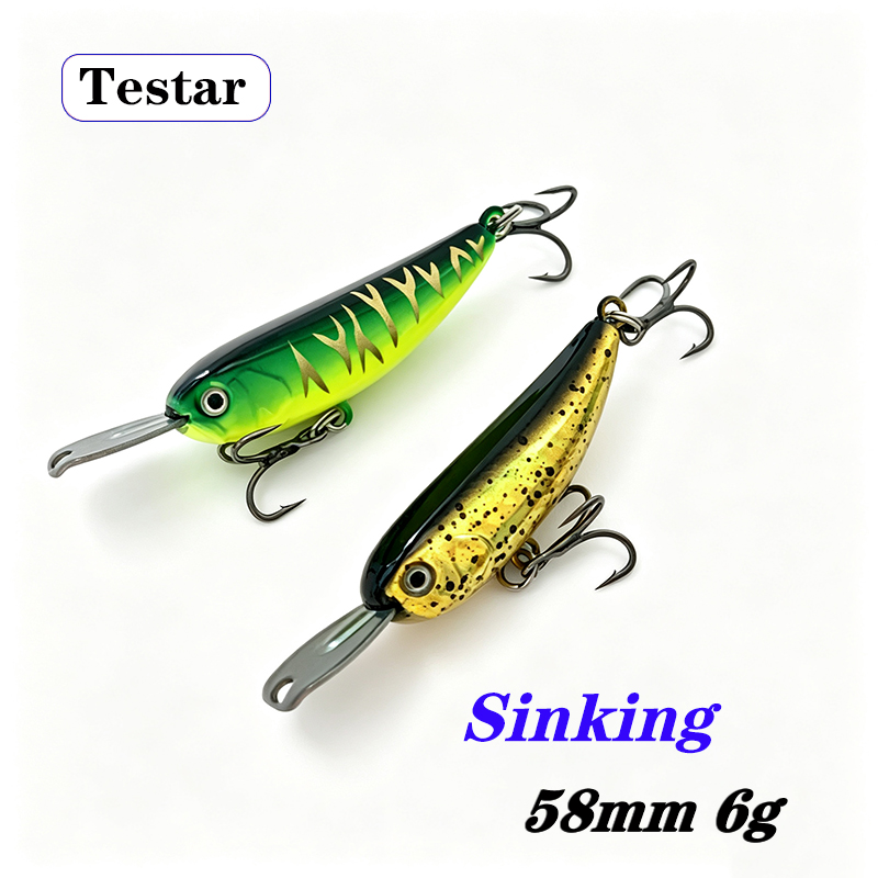 Fishing Lure Jerkbait - Testar 58mm 6g Zinkende Minnow Aas