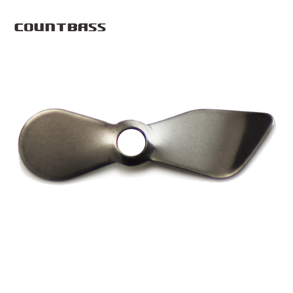Fishing Lure Blade Bait - Countbass 50 stks Rvs Prop Blades,
