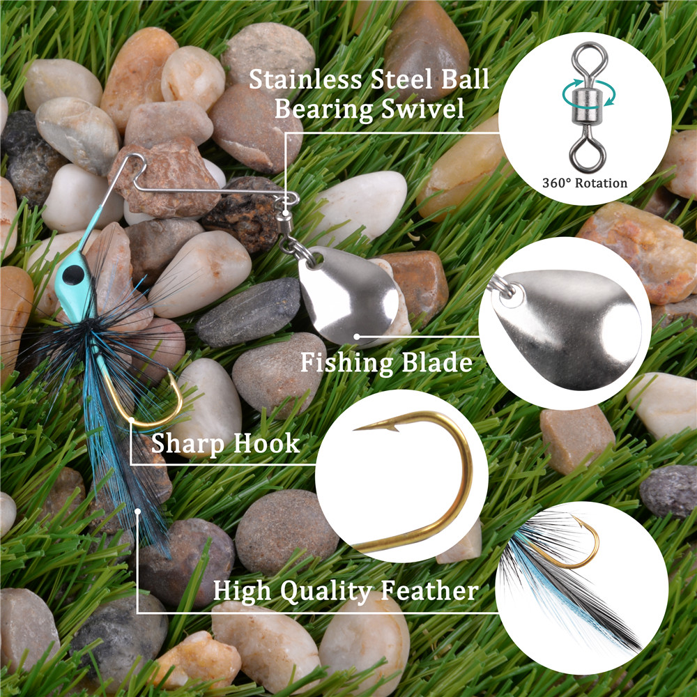 6 Stuks/12 Stuks Spinner Aas B - Fishing Lure Spinnerbait recensie en prijs