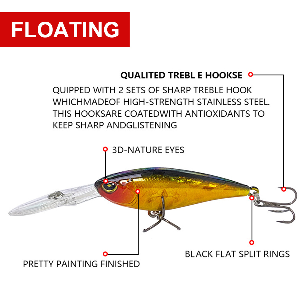 5.8 Cm 6.63G Vissen Lokt Drijv - Fishing Lure Jerkbait recensie en prijs