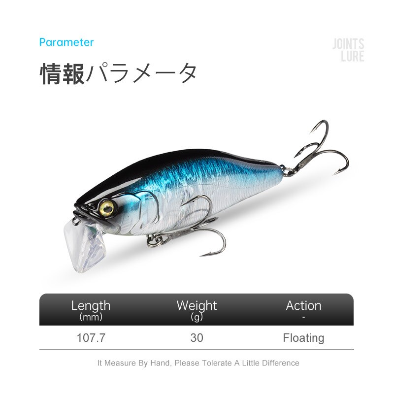 I-JACK Minnow Vissen Lokt 107. - Fishing Lure Jerkbait recensie en prijs
