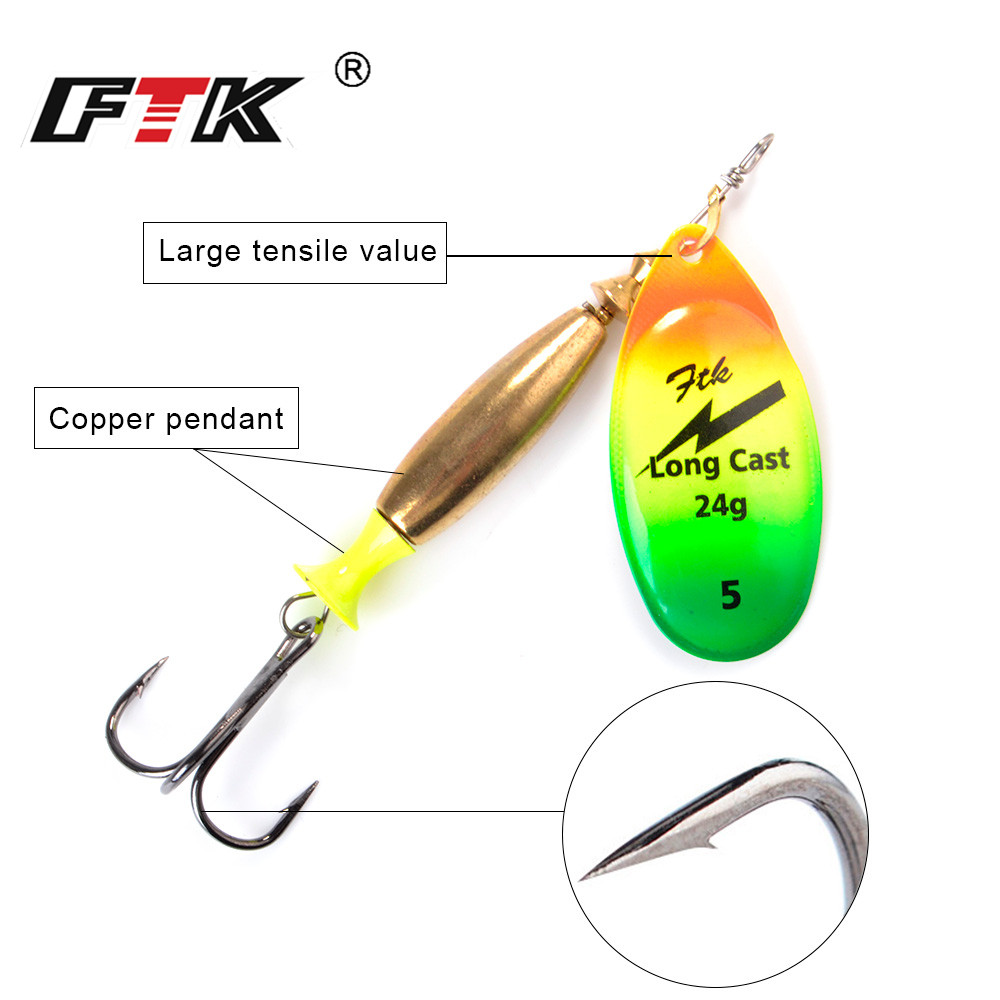 FTK 18g 24g Spinner Aas Harde  - Fishing Lure Spoon recensie en prijs