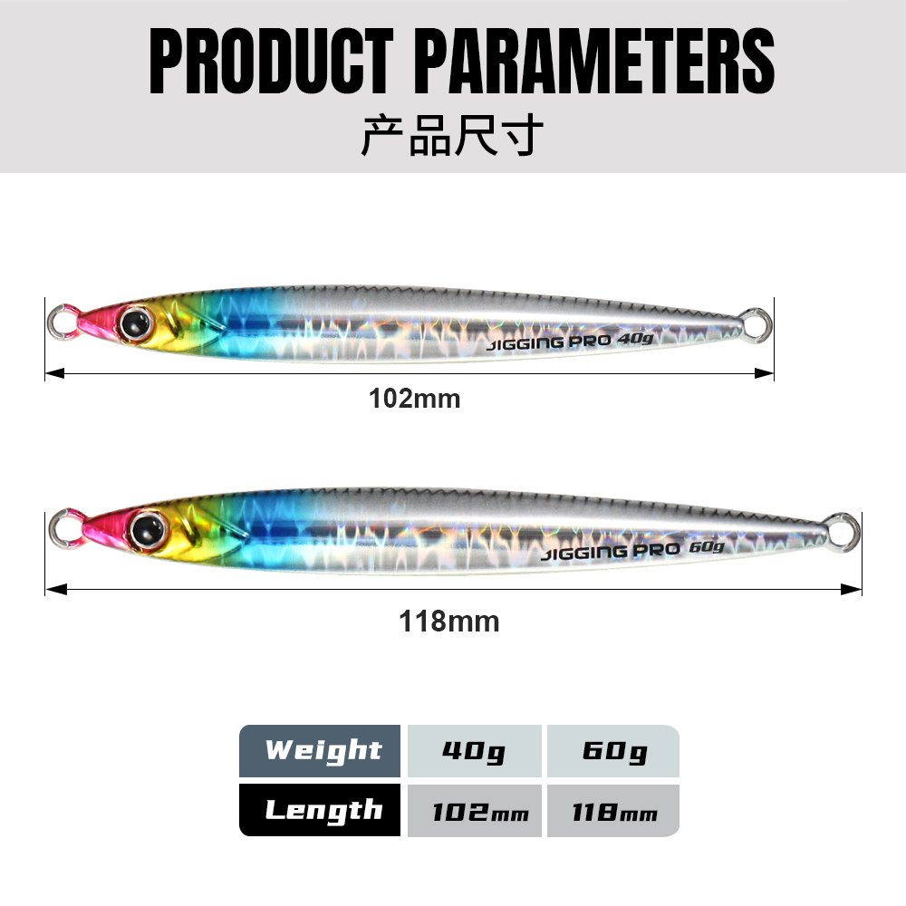 JIGGING PRO 40g 60g Slide Stic - Fishing Lure Buzzbait recensie en prijs