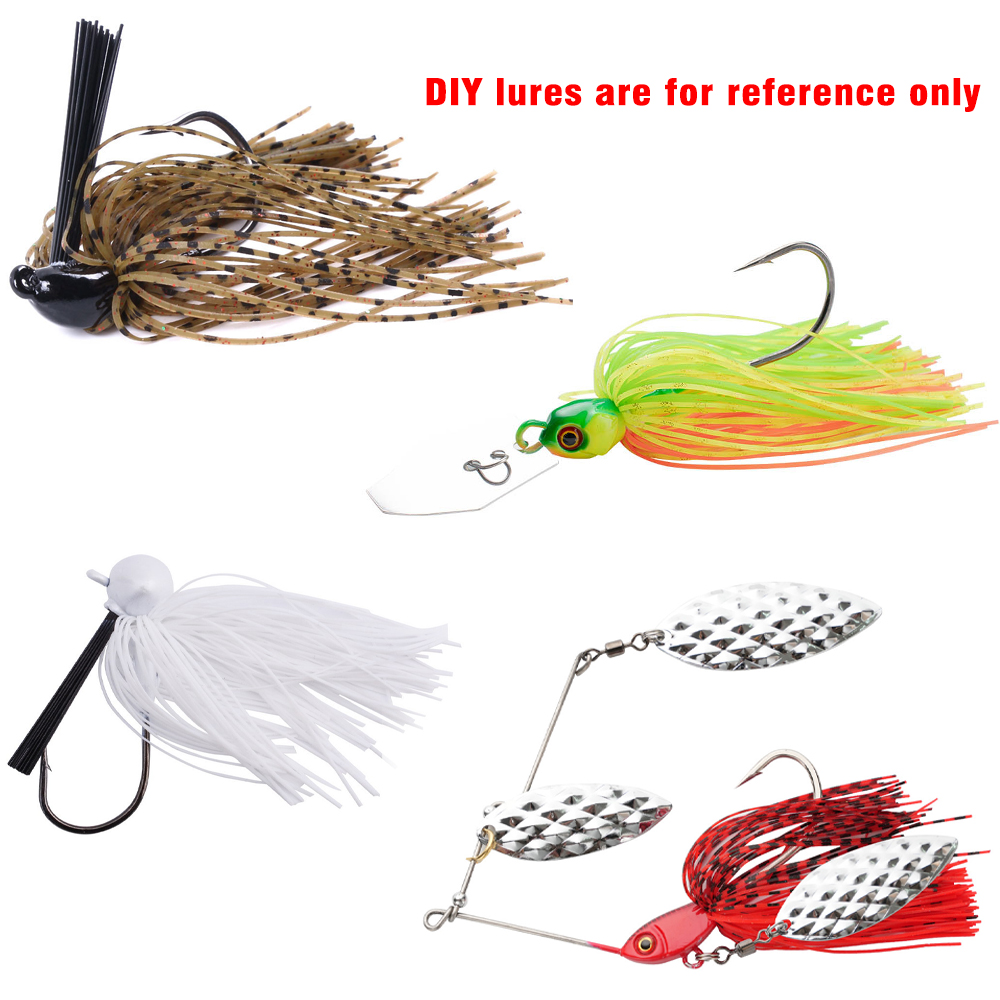 1 set gemengde kleuren silicon - Fishing Lure Spinnerbait recensie en prijs