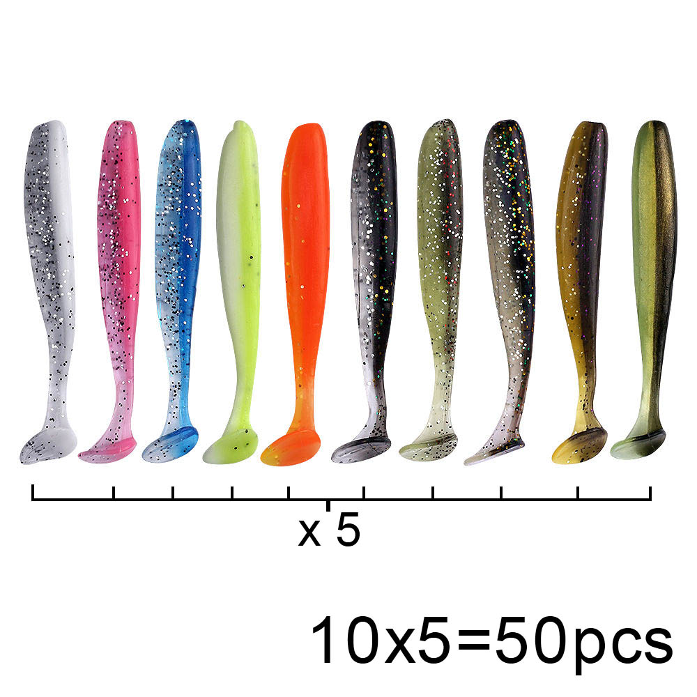QXO 50 stks/partij Swimbait Za - Fishing Lure Spinnerbait recensie en prijs