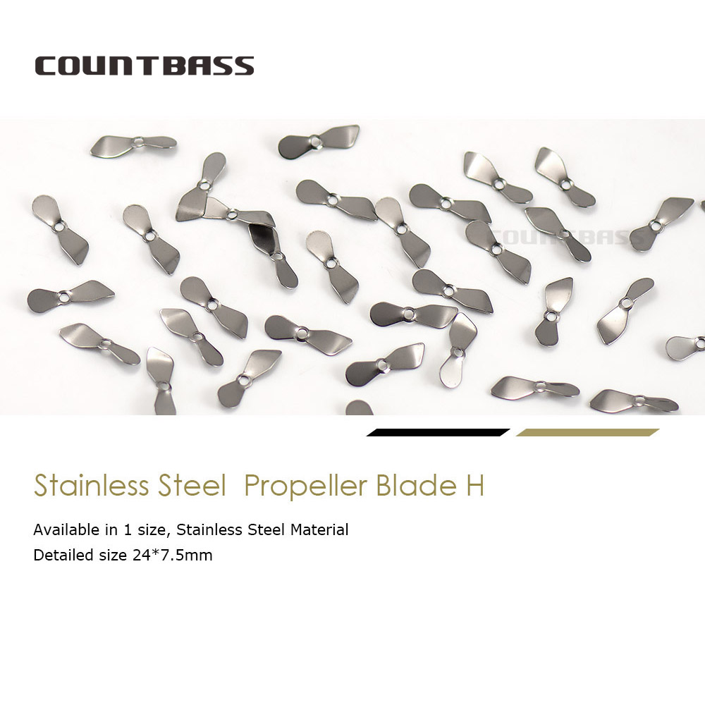 Countbass 50 stks Rvs Prop Bla - Fishing Lure Blade Bait recensie en prijs